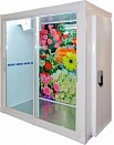 Холодильная камера цветочного типа КХ-4,41 (со стеклопакетом, двери купе + стандартной дверью)